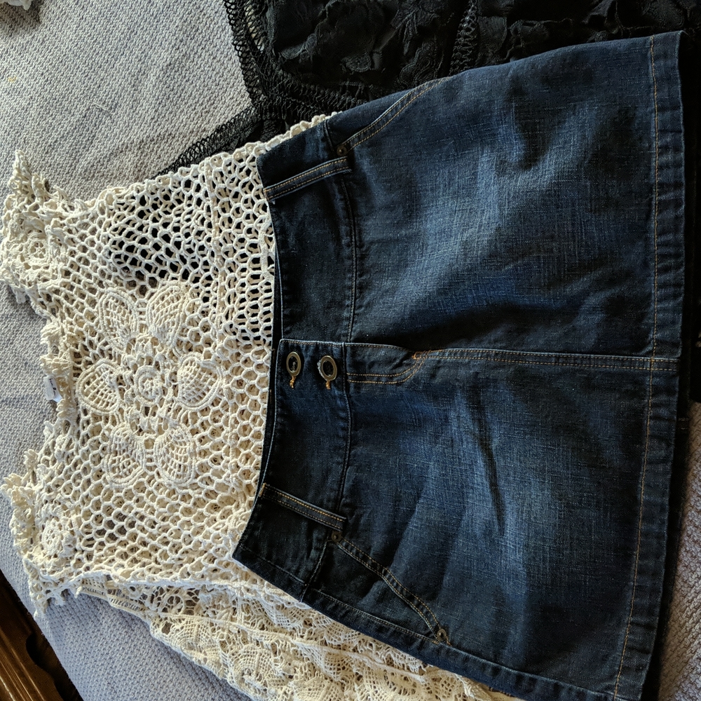 Limited Dark Classy Denim Skirt 8